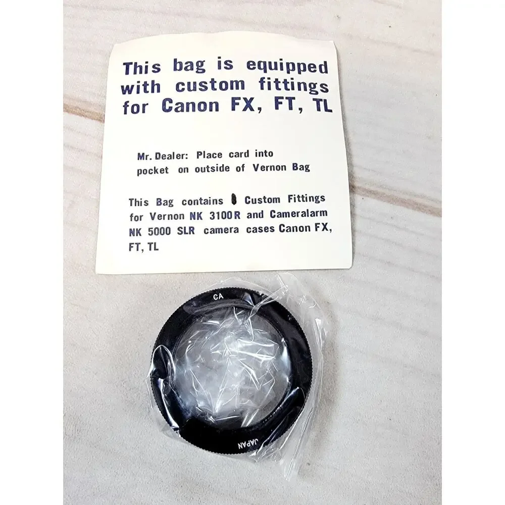 Canon CA Adapter For FX, FT, TL Mount Camera Lens WITH T / T2 Screw Mount - NEW